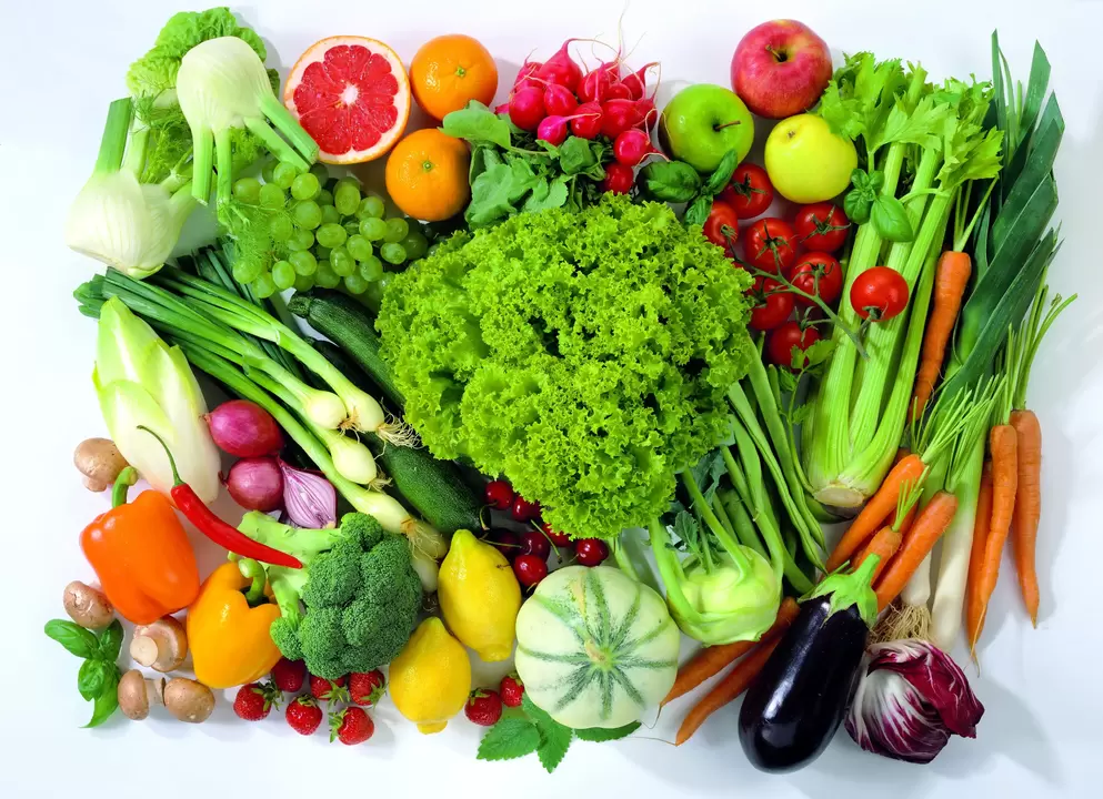 légumes et fruits pour la puissance